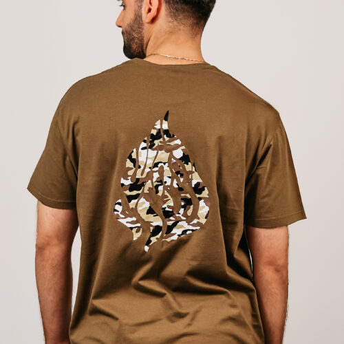 T-shirt Kaki Aech Chéli Rabbi Nahman imprimé Armée