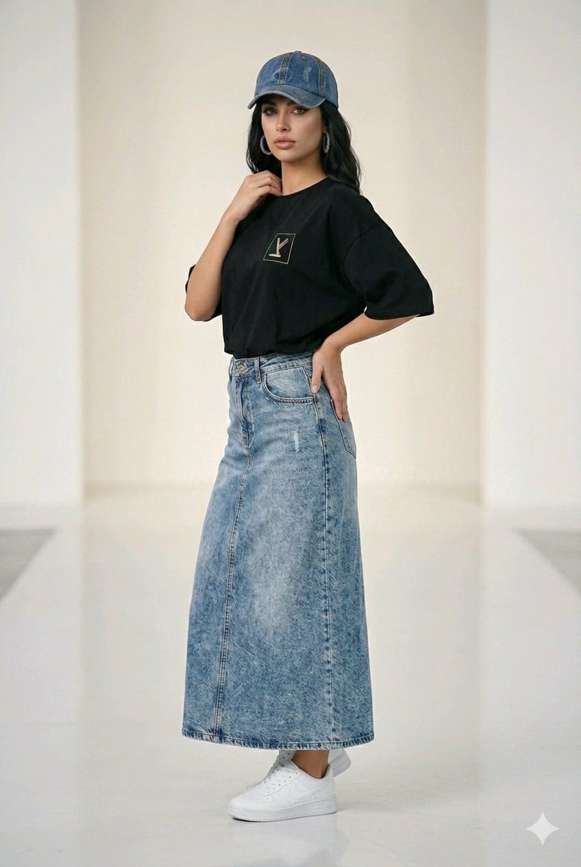 T-shirt Oversize Noir ou Blanc imprimé Tsadé arc en ciel – Image 2